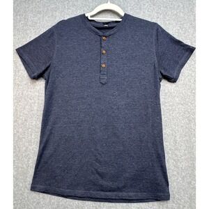 SAILWIND Mens SMALL Henley Short Sleeve T-Shirt Cotton Casual Shirt